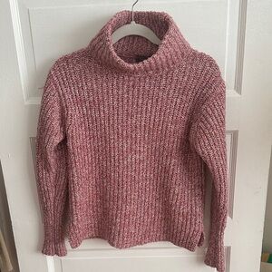 Point Sur Cozy Pink Turtleneck Sweater